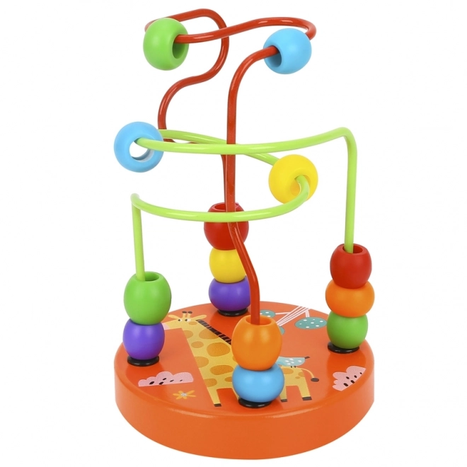 Jucărie lemnoasă motrică labirint Tooky Toy
