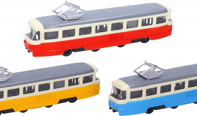 Tramvai metalic cu efecte 16 cm
