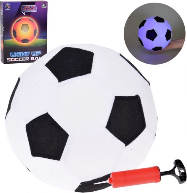 Minge de fotbal din cauciuc moale, care luminează
