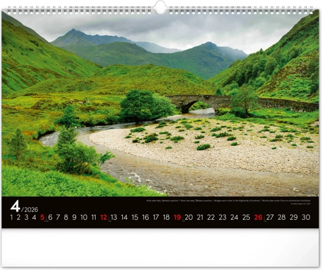 Calendar de perete Peisaje 2026