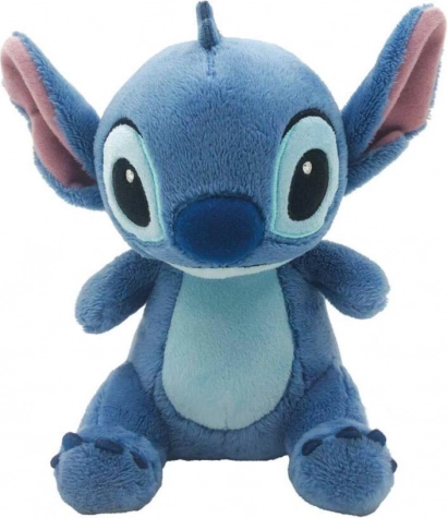 Stitch jucărie de pluș șezând albastră 18cm