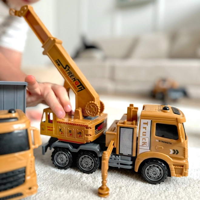 Set mare de mașini de construcții Woopie