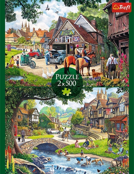 Puzzle 2x500 piese - Viața idilică