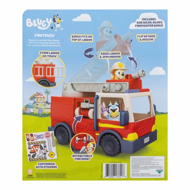 Set figurine Bluey Mașină de pompieri