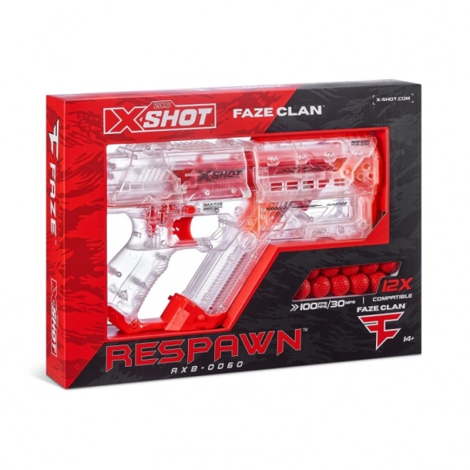 Lansator FaZe Respawn X-Shot cu 12 proiectile