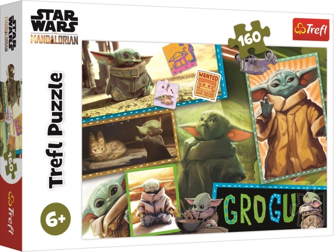 Puzzle cu Mandalorian: Grogu 160 piese