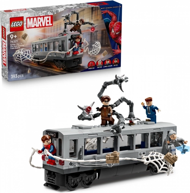 Spider-Man vs Doc Ock - scenă în metrou LEGO Super Heroes