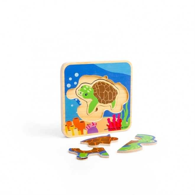 Puzzle Ciclu de viață al țestoasei Bigjigs Toys