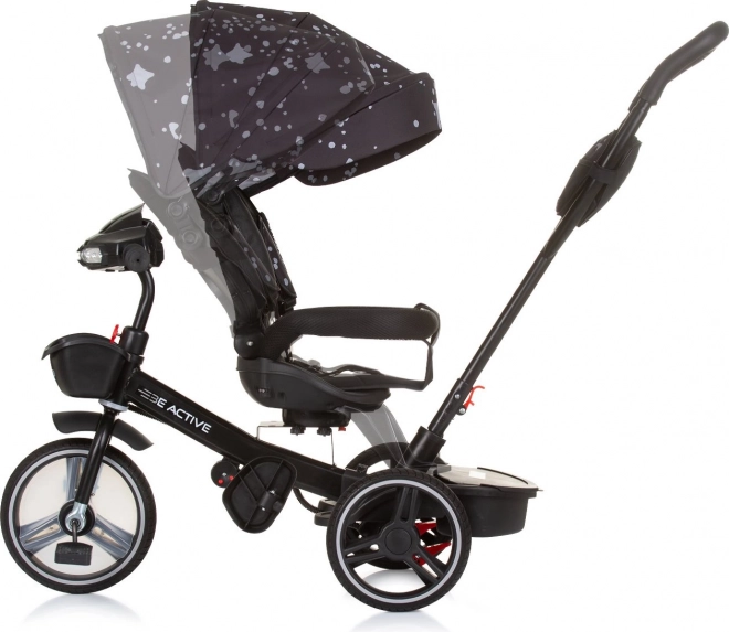 Chipolino tricicletă cu copertină Be Active 2în1 Obsidian
