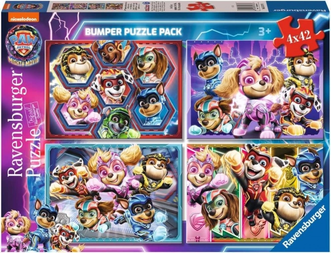 Puzzle RAVENSBURGER Patrula cățelușilor în filmul mare 4x42 piese