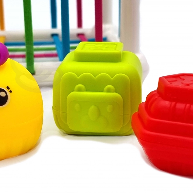 Cub senzorial flexibil WOOPIE pentru animale cu sorter și zornăitoare