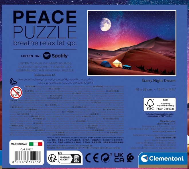 Puzzle 500 piese Peace Collection - Vis sub cerul înstelat