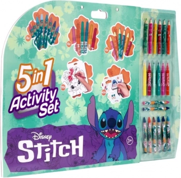 Set de desen 5în1 cu motiv Stitch