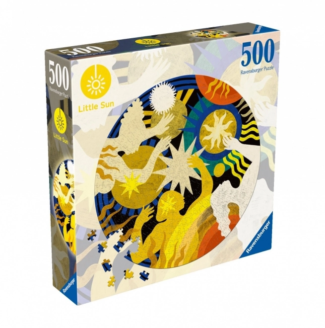 Puzzle rotund Ravensburger Little Sun 500 piese