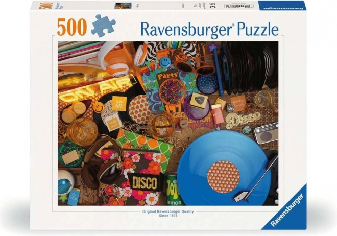 Puzzle Ravensburger discuri vinil 500 piese