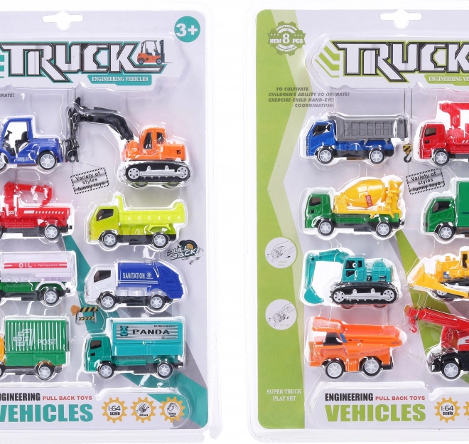 Set de 8 vehicule cu tracțiune pe retur