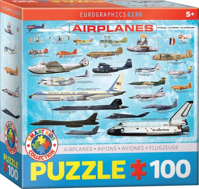 puzzle avioane 100 de piese