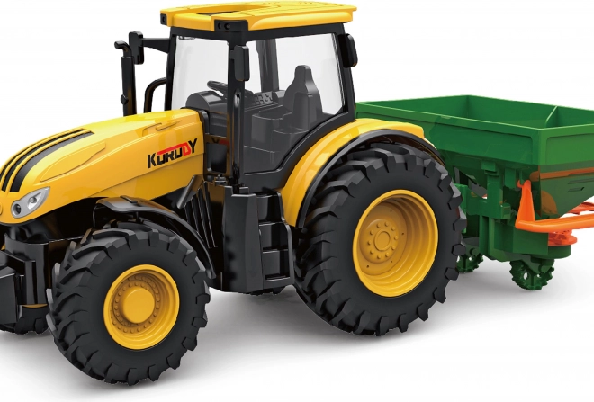 Tractor pentru copii cu efecte luminoase și sonore și accesorii, 27,5 cm