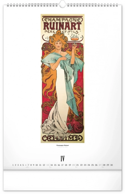 Calendar perete Alfons Mucha 2025