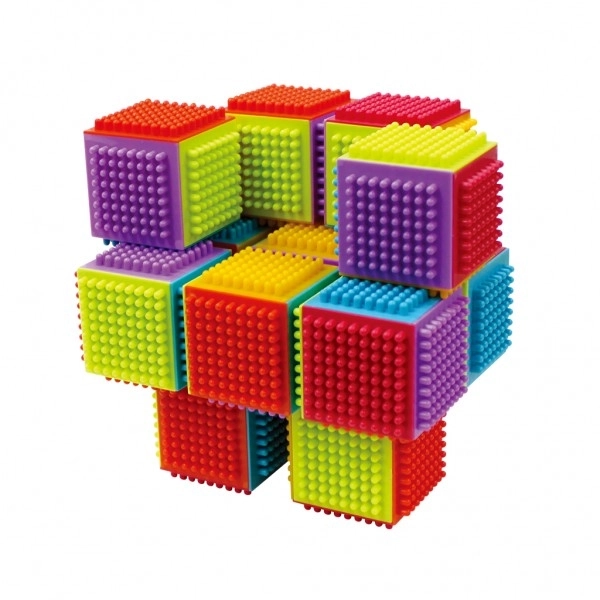 Set de construcție cu cuburi Little Hero pentru copii de la 12 luni