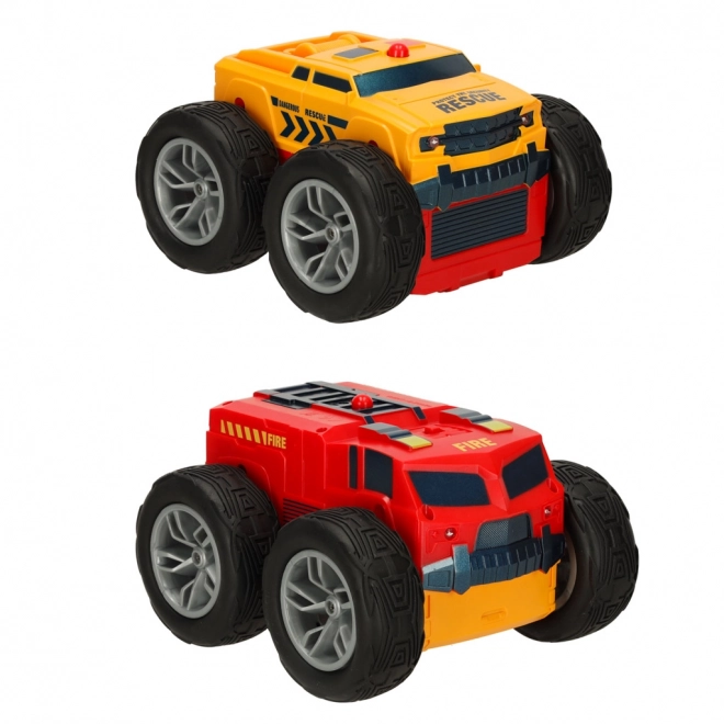 mașină controlată de la distanță revolt 2 sided rescue racer