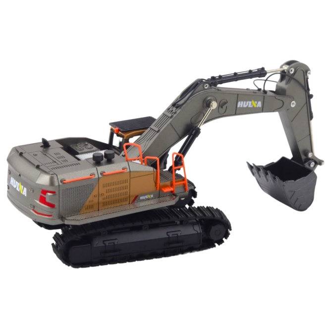 Excavator pe şenile Huina metalic cu cupă mobilă 1:50