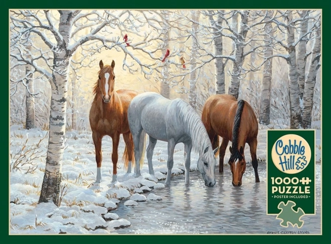 Puzzle trio de iarnă COBBLE HILL 1000 piese