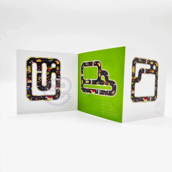 Woopie Green puzzle urban pentru copii - Pista auto