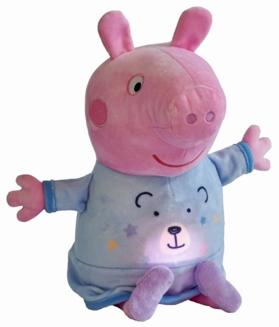 Peppa Pig Pliș Osușor 2-în-1 cu Lumină, Albastru, 25 cm