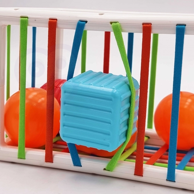 Jucărie Cub Sensory WOOPIE cu Forme Colorate