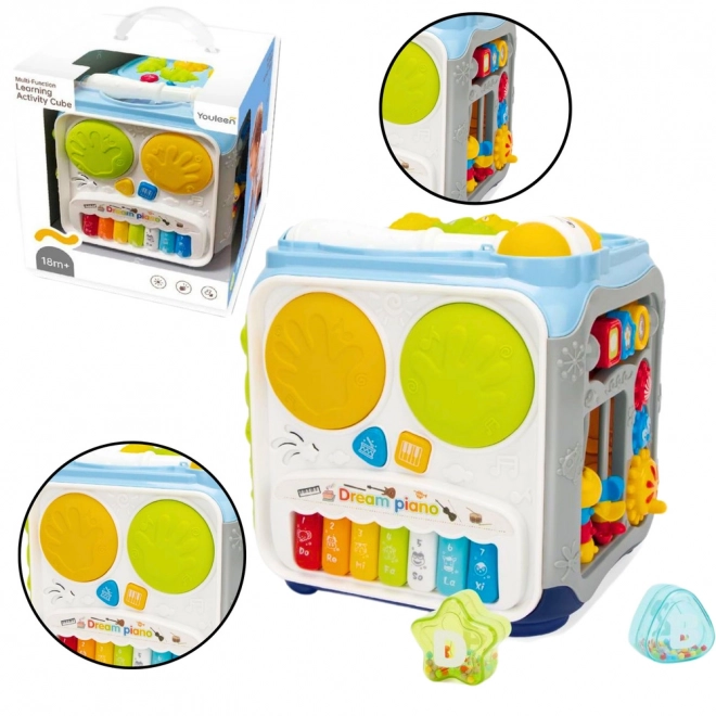 Cub educativ multifuncțional pentru copii cu lumini și sunete