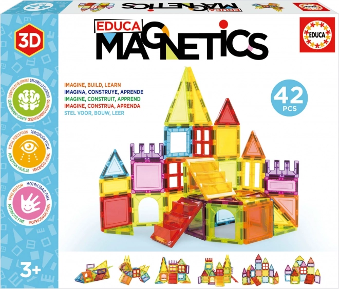 Stavebnica magnetică pentru copii Educa
