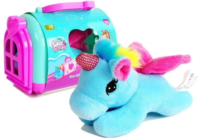 Unicorni de pluș cu transportor