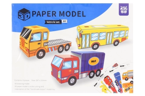 Set de modele auto 3D din hârtie