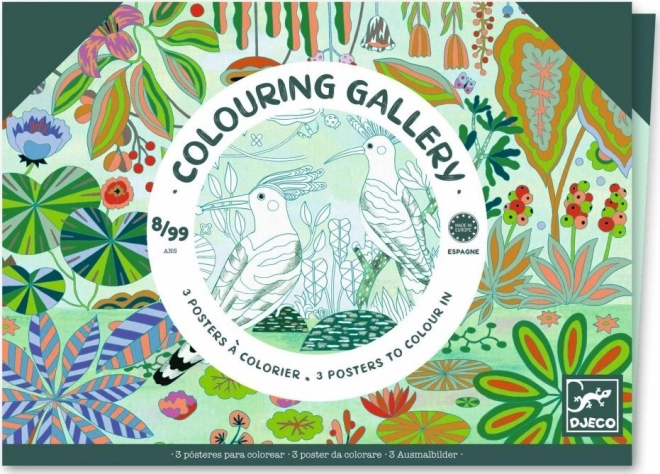 DJECO Galerie de colorat Sălbăticie