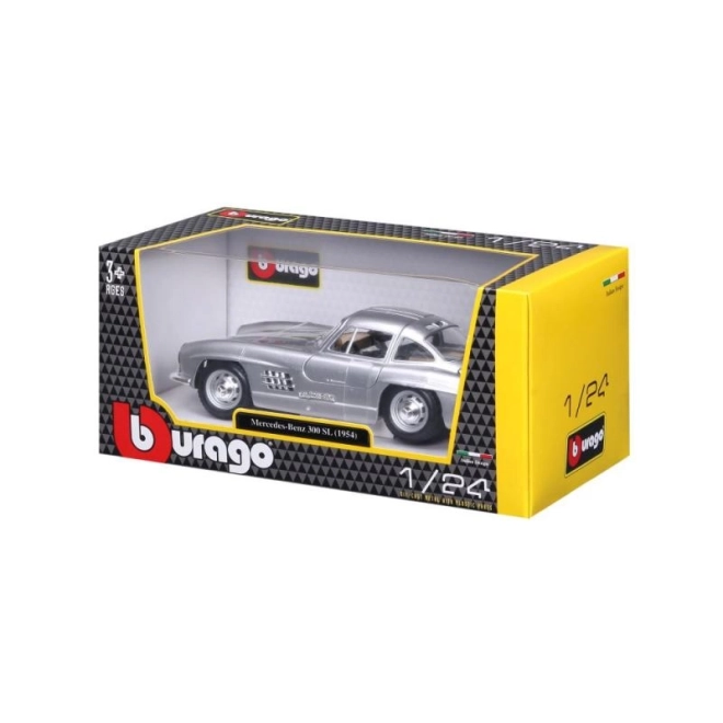 Model de mașină Mercedes Benz 300SL Bburago la scară 1:24