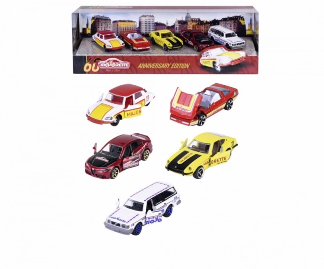 set aniversar vehicule Majorette 60 de ani