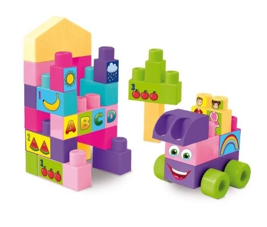 Set de cuburi mari Big Blocks - roz