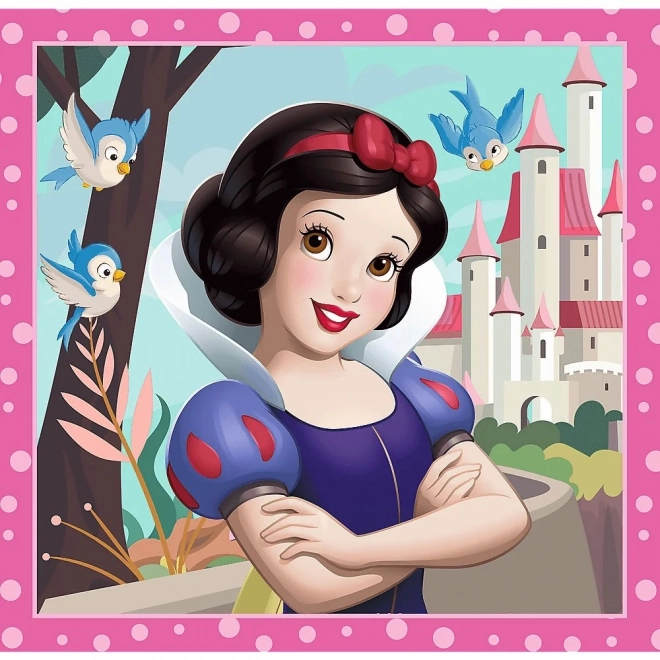 Puzzle 3 în 1 Prințesele Disney Flori Frumoase