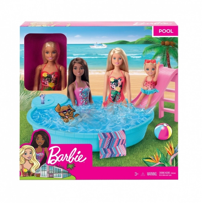 Păpușă Barbie cu piscină