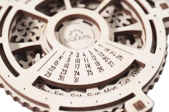 Puzzle 3D calendar mecanic UGEARS