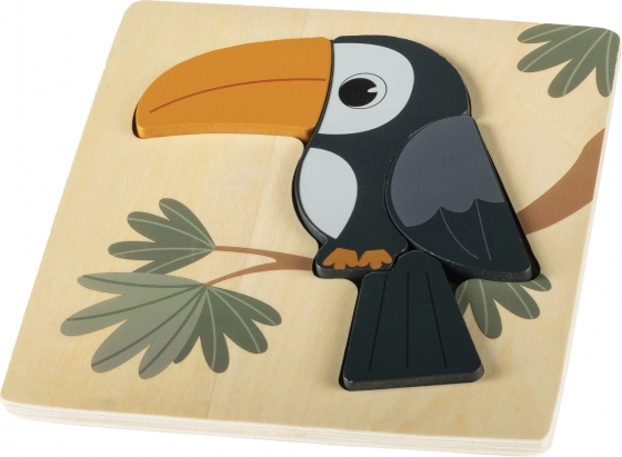 Puzzle din lemn mici, tucan