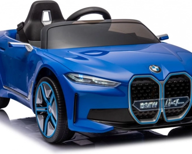 Mașină electrică pentru copii BMW i4 albastru 4x4
