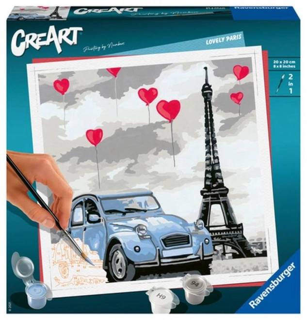 kit de pictură CreArt Parisul magic