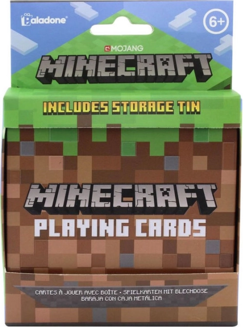 Cărți de joc MINECRAFT în cutie de tablă