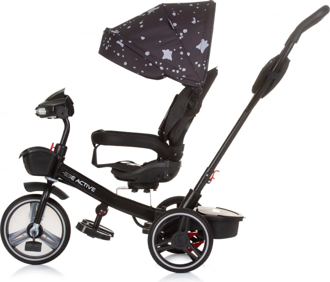 Chipolino tricicletă cu copertină Be Active 2în1 Obsidian