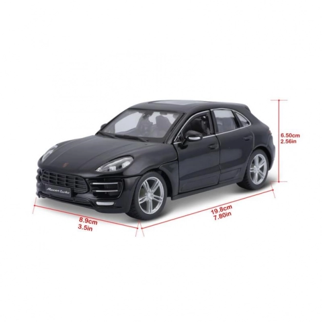 Porsche Macan negru 1:24 de la Bburago