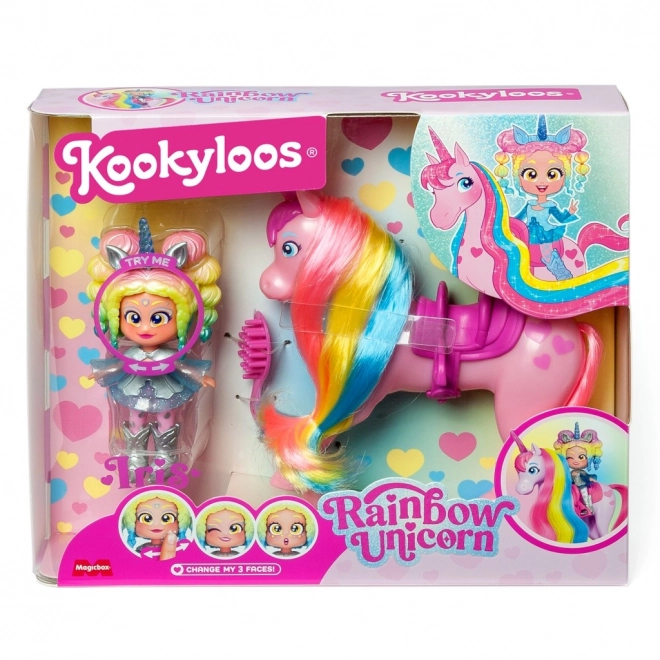 Păpușa KookyLoos Unicornul Curcubeu