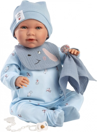 Haine pentru păpușă bebeluș New Born mărime 40-42 cm cu accesorii