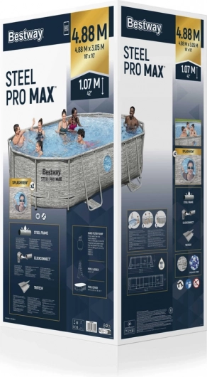 Piscina autoportantă Bestway Power Steel Swim Vista 427 x 250 x 100 cm